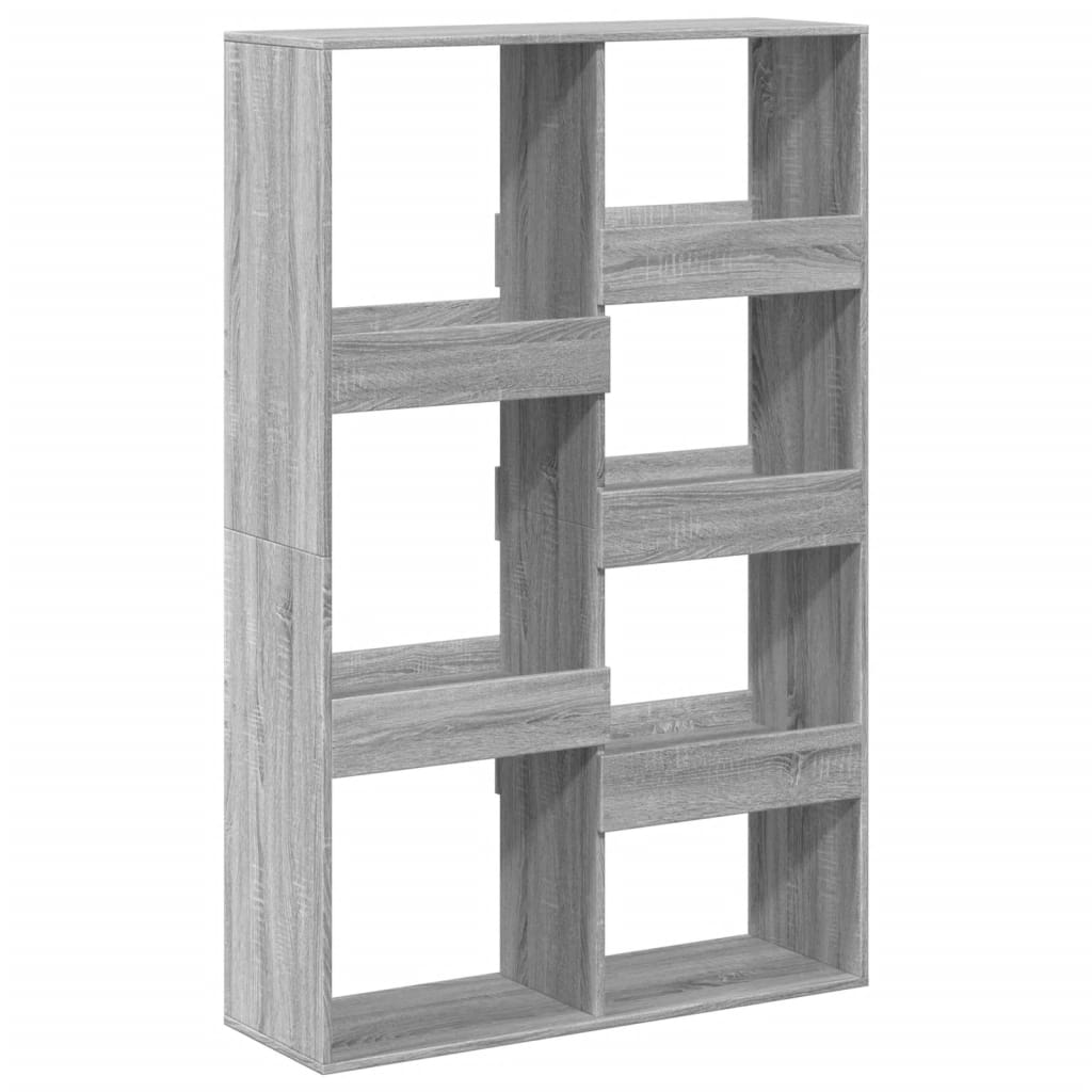 vidaXL Bookcase Grey Sonoma 100x33x155.5 cm Engineered Wood 6