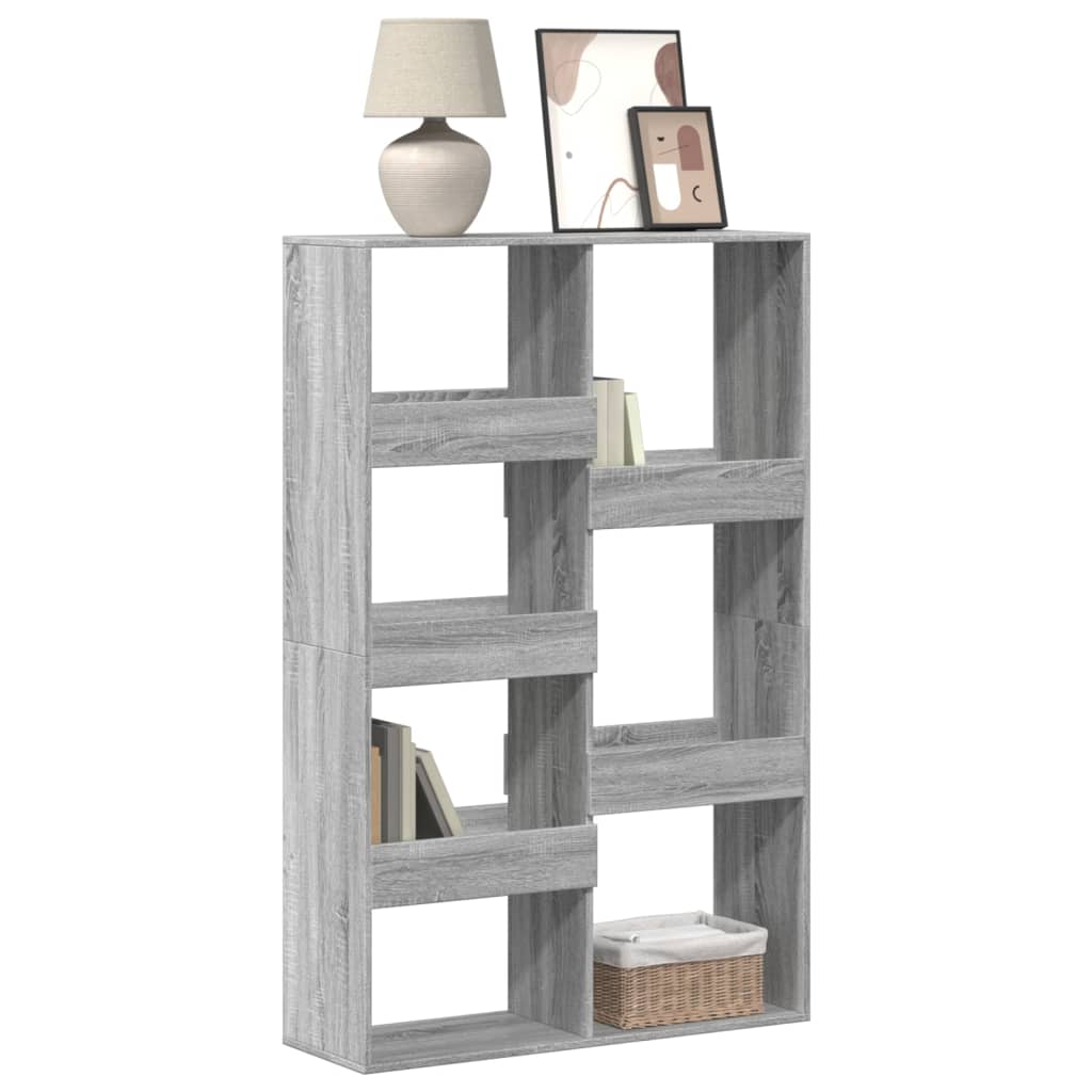vidaXL Bookcase Grey Sonoma 100x33x155.5 cm Engineered Wood 1