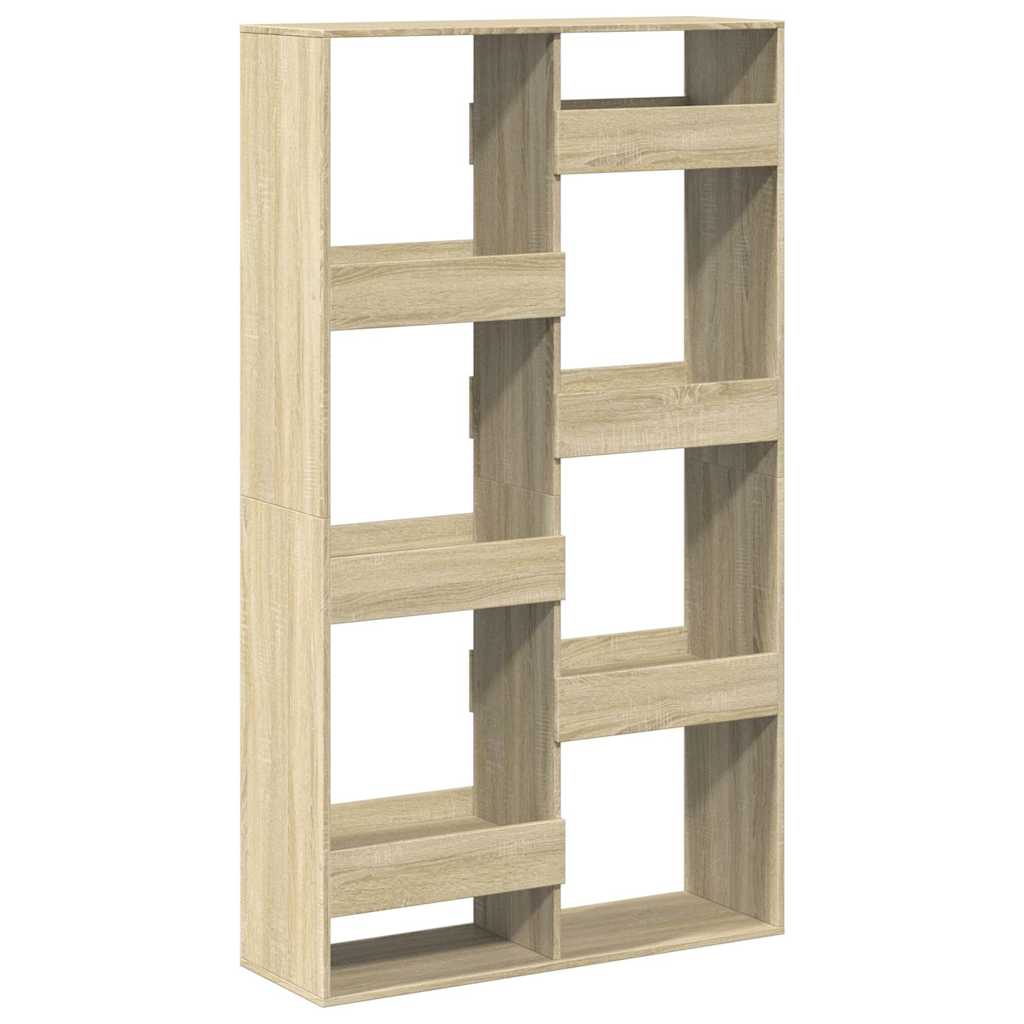 vidaXL Bookcase Sonoma Oak 100x33x175 cm Engineered Wood 2
