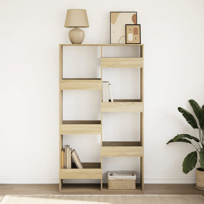 vidaXL Bookcase Sonoma Oak 100x33x175 cm Engineered Wood 3