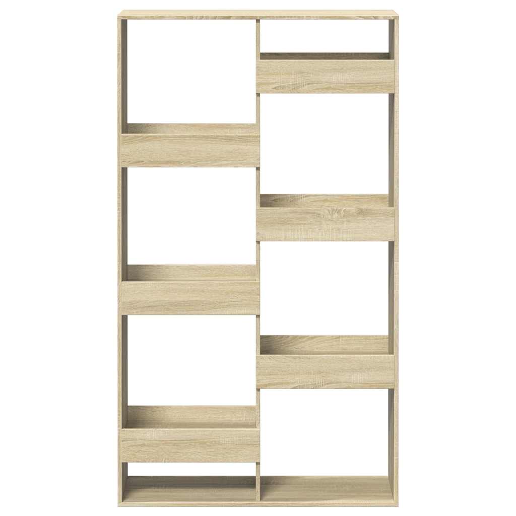 vidaXL Bookcase Sonoma Oak 100x33x175 cm Engineered Wood 4