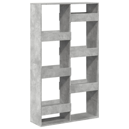 Bookcase 100x33x175 cm Engineered Wood Height 175 cm Concrete grey