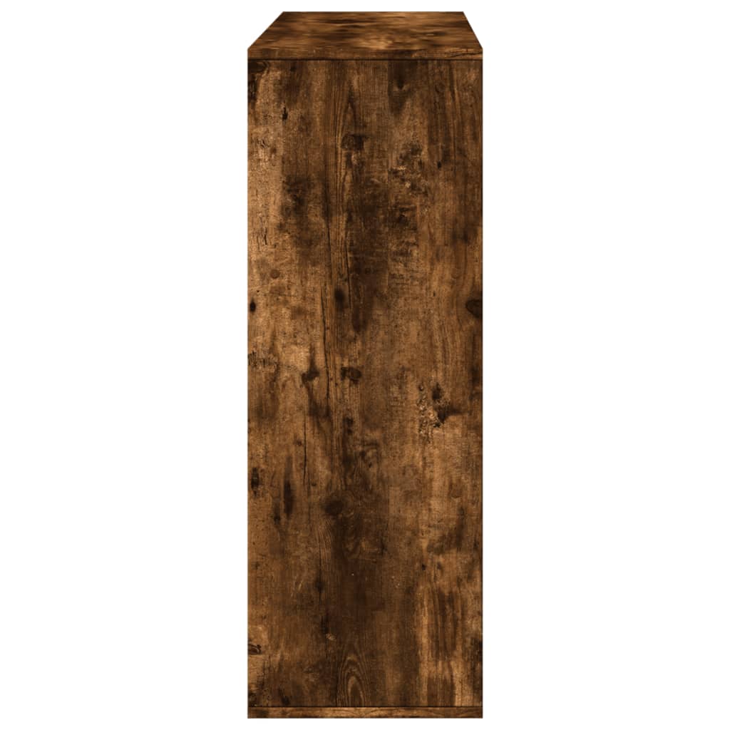 vidaXL Room Divider Smoked Oak 100x33x94.5 cm Engineered Wood 5