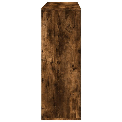 vidaXL Room Divider Smoked Oak 100x33x94.5 cm Engineered Wood 5