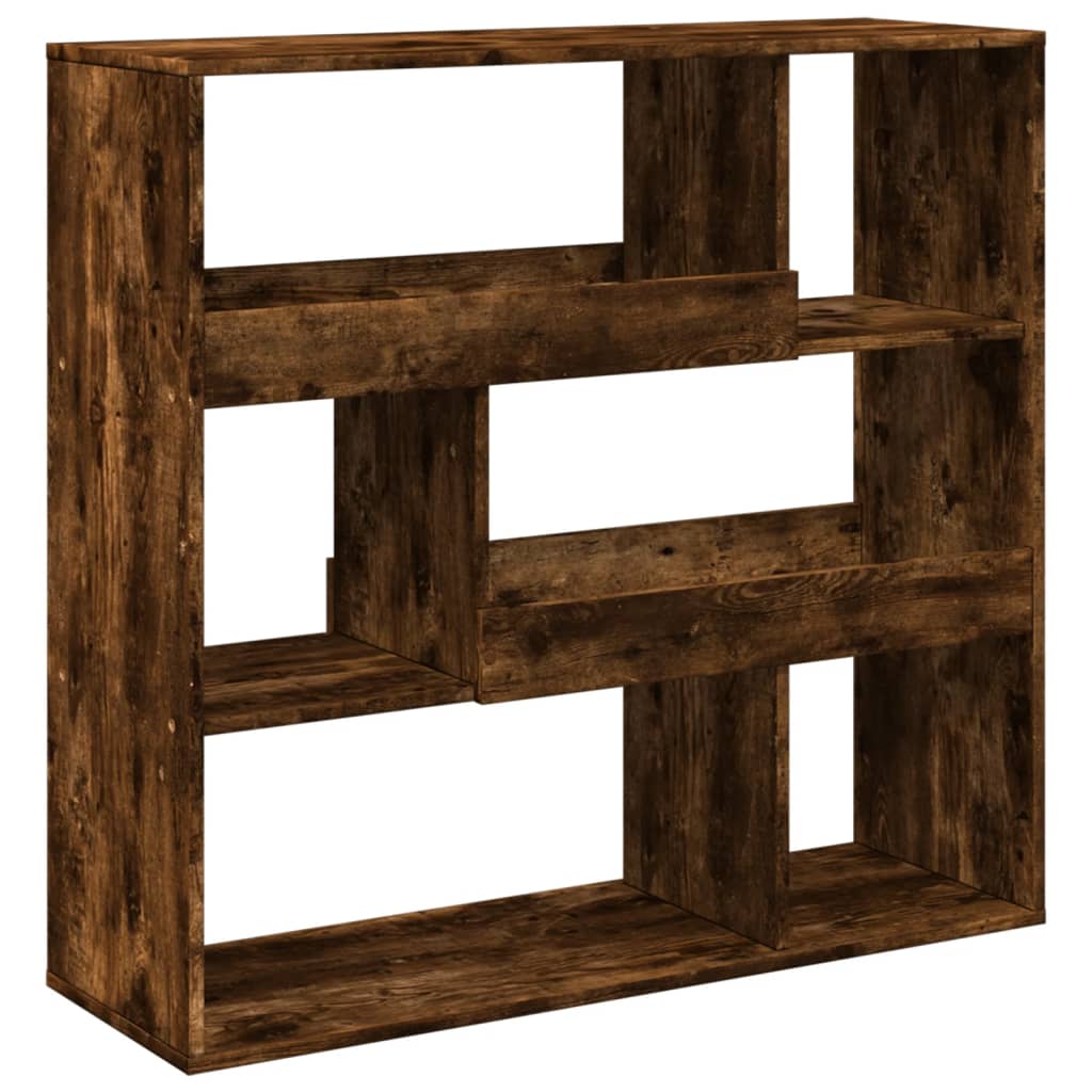 vidaXL Room Divider Smoked Oak 100x33x94.5 cm Engineered Wood 6