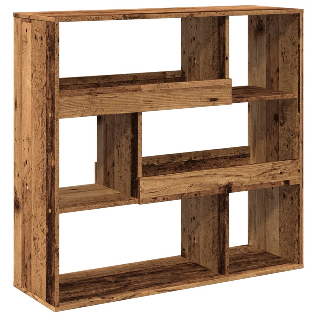 vidaXL Room Divider Old Wood 100x33x94.5 cm Engineered Wood 6
