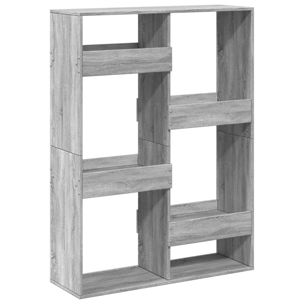 vidaXL Room Divider Grey Sonoma 100x33x135 cm Engineered Wood 6