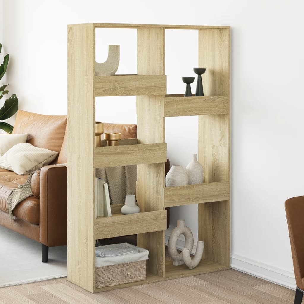 vidaXL Room Divider Sonoma Oak 100x33x155,5 cm Engineered Wood 1