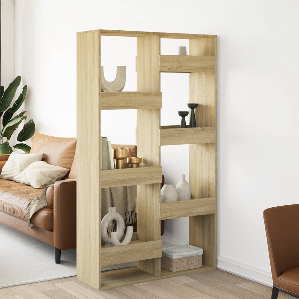 vidaXL Room Divider Sonoma Oak 100x33x175 cm Engineered Wood 1