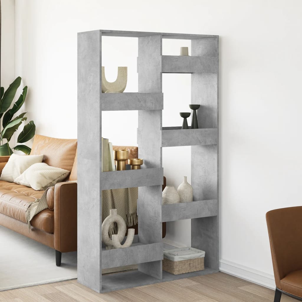 vidaXL Room Divider Concrete Grey 100x33x175 cm Engineered Wood 1