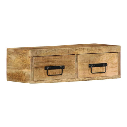Wall-mounted TV Cabinet Solid Wood Reclaimed 60 x 30 x 19 cm Solid rough mango wood