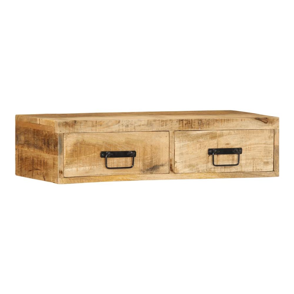 Wall-mounted TV Cabinet Solid Wood Reclaimed 80 x 30 x 19 cm Solid rough mango wood