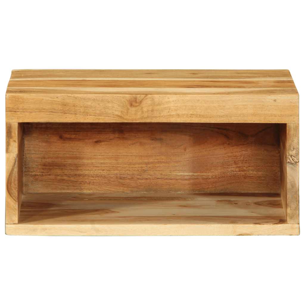 vidaXL Wall-mounted TV Cabinets 2 pcs Solid Wood Acacia 5