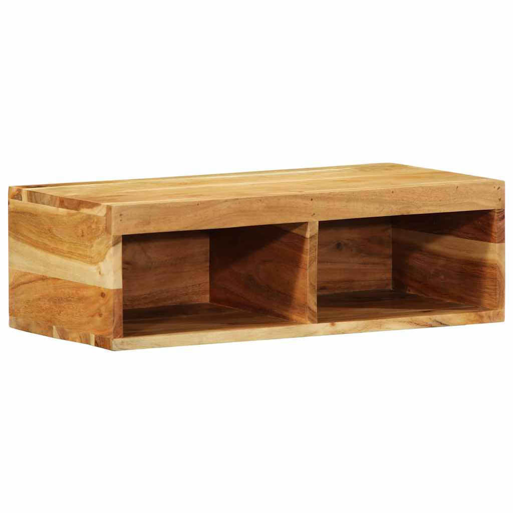 vidaXL Wall-mounted TV Cabinet 60x30x19 cm Solid Wood Acacia 3