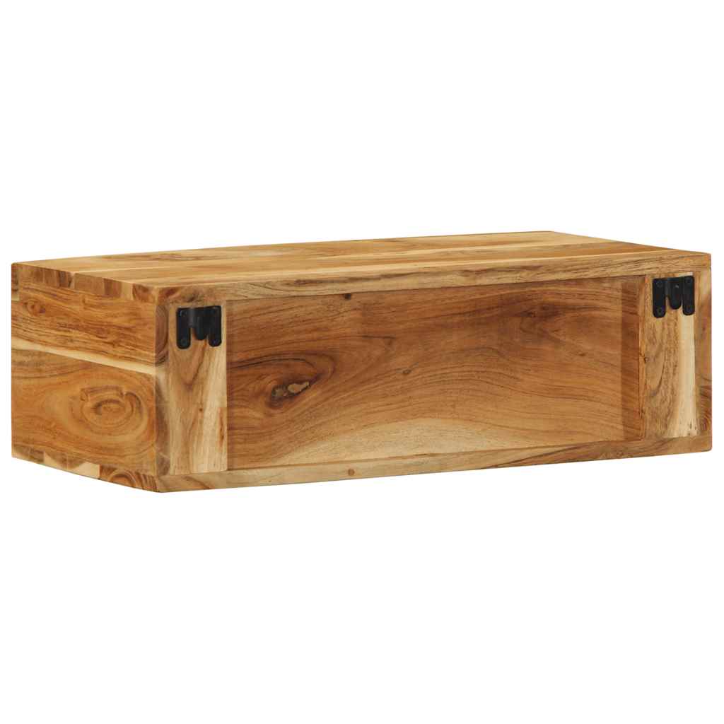 vidaXL Wall-mounted TV Cabinet 60x30x19 cm Solid Wood Acacia 6