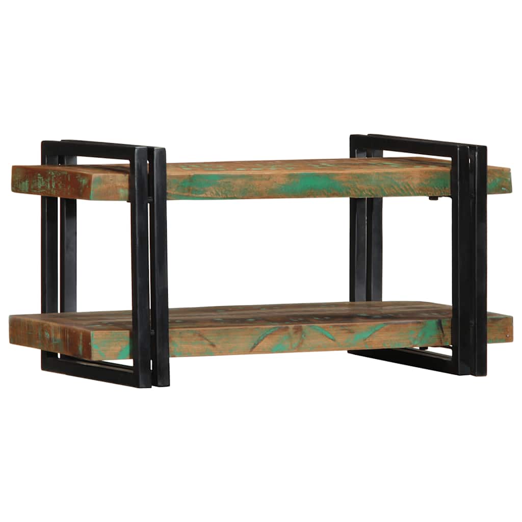 vidaXL Wall Shelf Multicolour Solid Wood Reclaimed 2