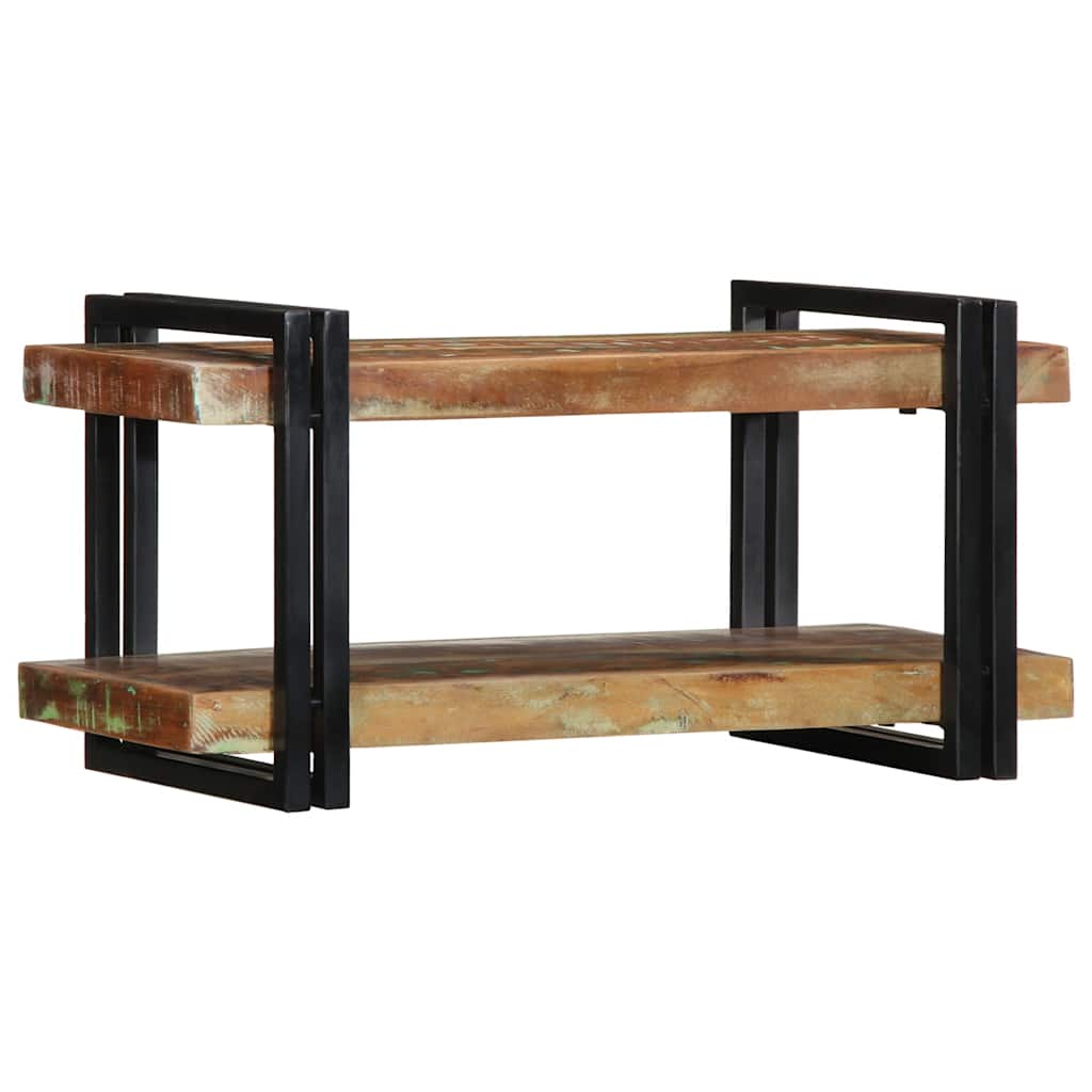 vidaXL Wall Shelf Multicolour Solid Wood Reclaimed 3