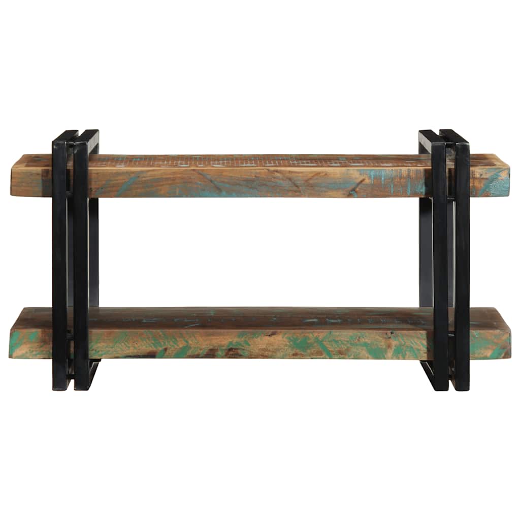 vidaXL Wall Shelf Multicolour Solid Wood Reclaimed 4