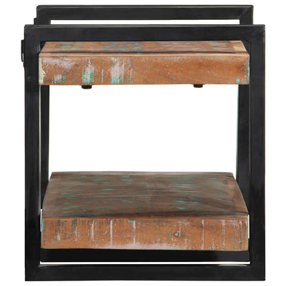 vidaXL Wall Shelf Multicolour Solid Wood Reclaimed 5