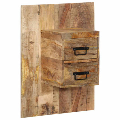 vidaXL Bedside Cabinet 60x32x80 cm Solid Rough Wood Mango 3