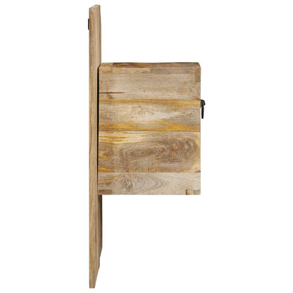 vidaXL Bedside Cabinet 60x32x80 cm Solid Rough Wood Mango 4