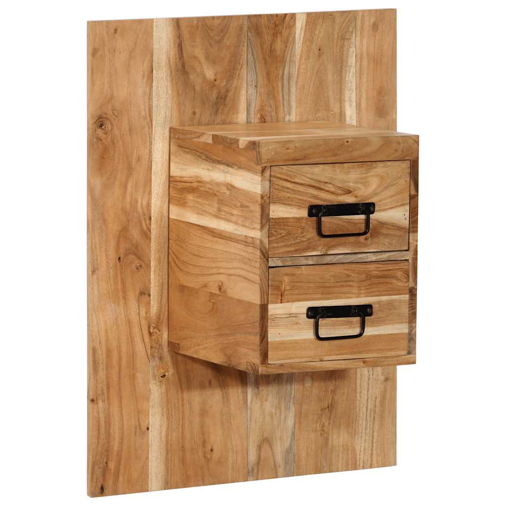vidaXL Bedside Cabinet 60x32x80 cm Solid Wood Acacia 1