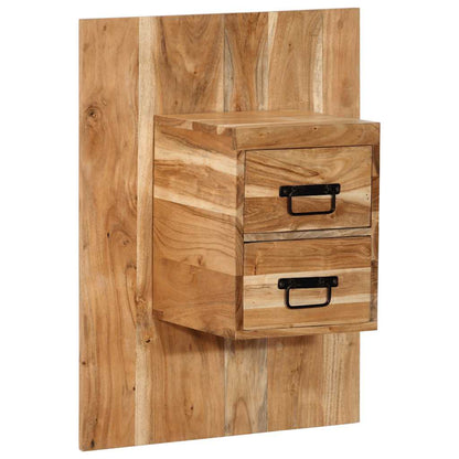 vidaXL Bedside Cabinet 60x32x80 cm Solid Wood Acacia 1