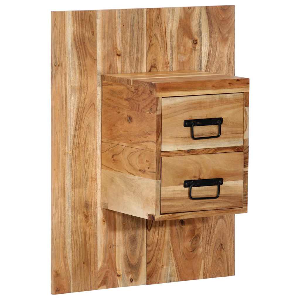 vidaXL Bedside Cabinet 60x32x80 cm Solid Wood Acacia 3