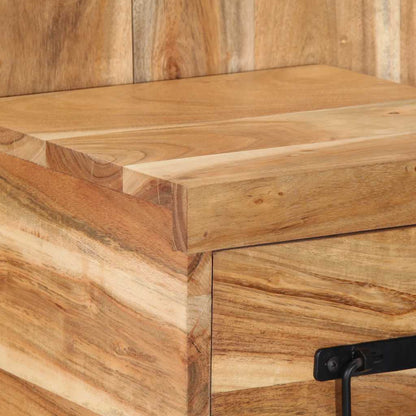 vidaXL Bedside Cabinet 60x32x80 cm Solid Wood Acacia 6