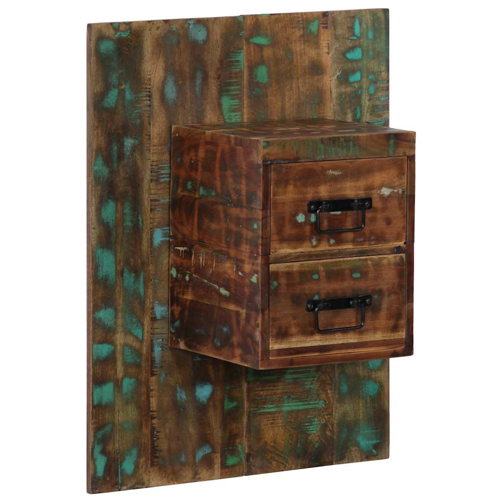 vidaXL Bedside Cabinet Multicolour 60x32x80 cm Solid Wood Reclaimed 1