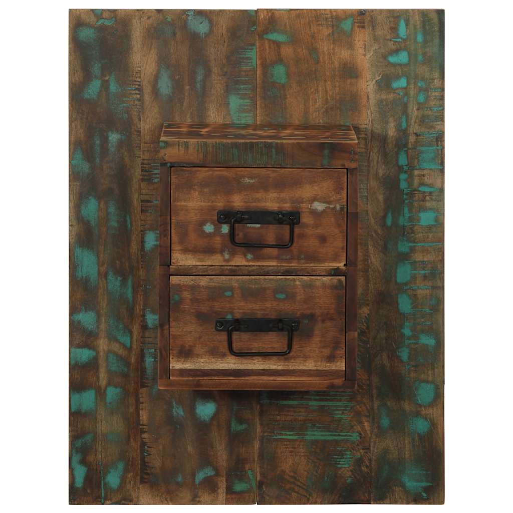 vidaXL Bedside Cabinet Multicolour 60x32x80 cm Solid Wood Reclaimed 2