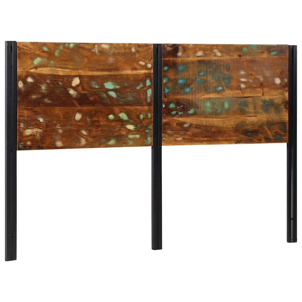 vidaXL Headboard Solid Wood Reclaimed and Iron