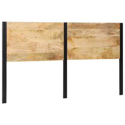 vidaXL Headboard Solid Wood Reclaimed and Iron