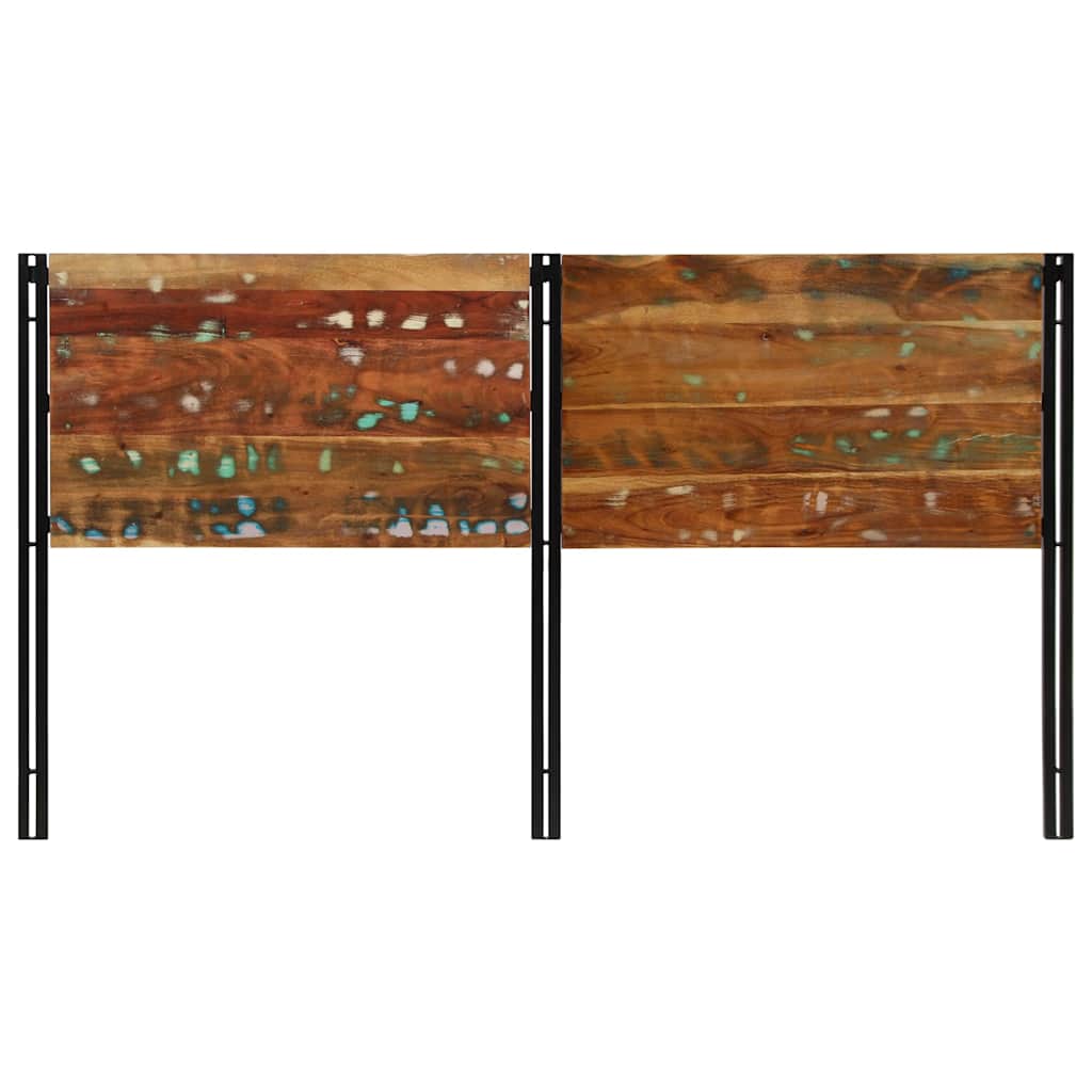 vidaXL Headboard 180 cm Solid Wood Reclaimed and Iron 2