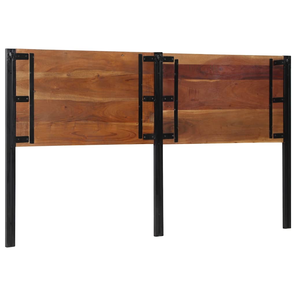 vidaXL Headboard 180 cm Solid Wood Reclaimed and Iron 3