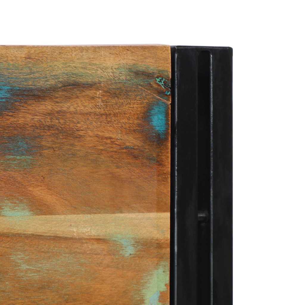 vidaXL Headboard 180 cm Solid Wood Reclaimed and Iron 4