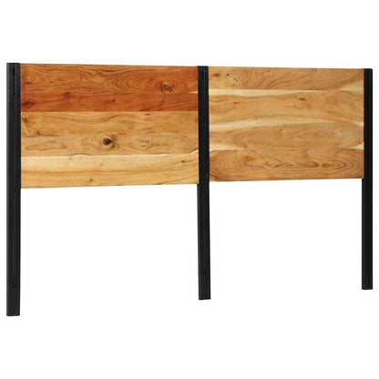 vidaXL Headboard 180 cm Solid Wood Acacia and Iron 1