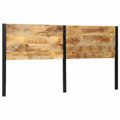 vidaXL Headboard Solid Wood Reclaimed and Iron