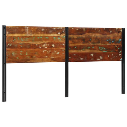 Headboard Solid Wood Reclaimed and Iron 200 cm Solid reclaimed wood