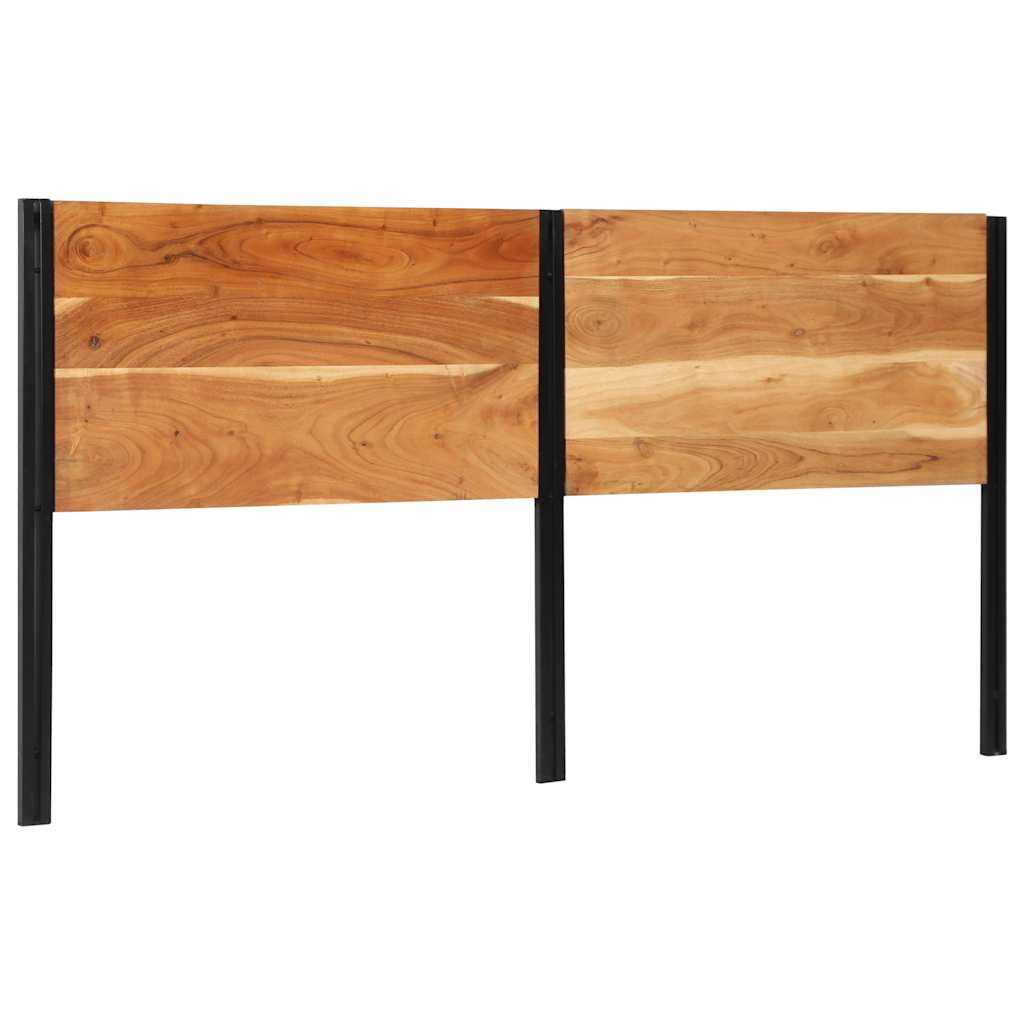 Headboard Solid Wood Reclaimed and Iron 200 cm Solid acacia wood