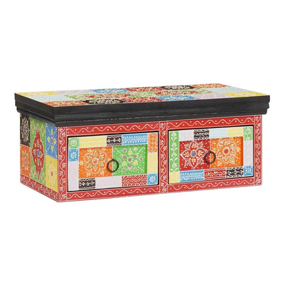 TV Cabinet Multicolour Solid Mango wood 60 x 30 x 24 cm