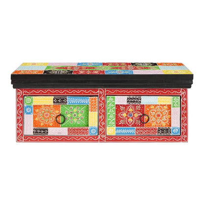 TV Cabinet Multicolour Solid Mango wood 60 x 30 x 24 cm