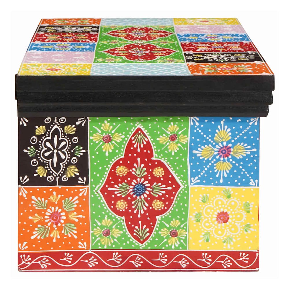 TV Cabinet Multicolour Solid Mango wood 60 x 30 x 24 cm