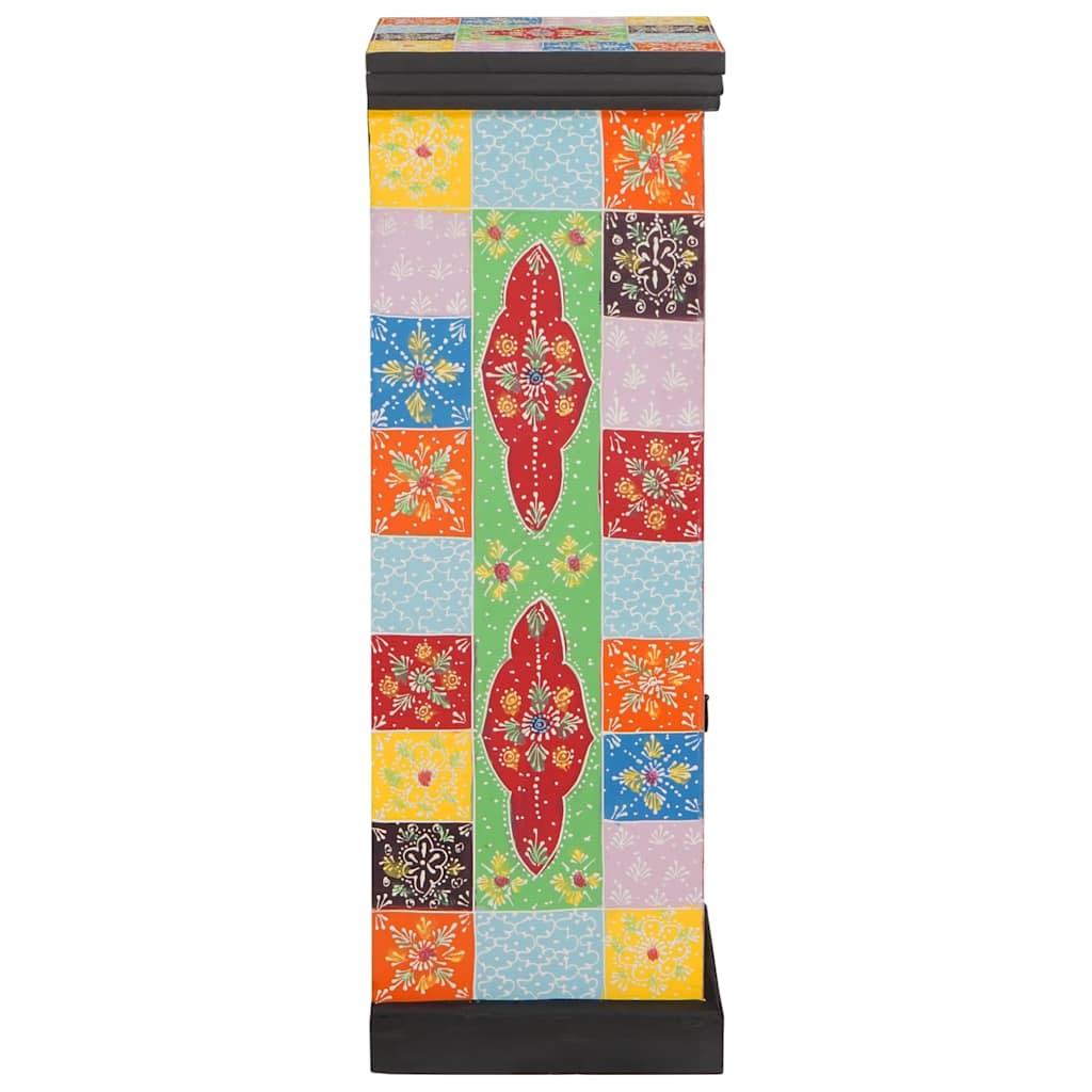 vidaXL Chest of drawers Multicolour 30 x 30 x 90 cm Solid Mango Wood 3