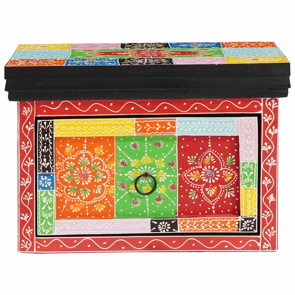 vidaXL Bedside Cabinet 2 pcs Multicolour 40 x 30 x 28 cm 3