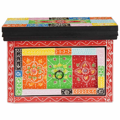 vidaXL Bedside Cabinet 2 pcs Multicolour 40 x 30 x 28 cm 3