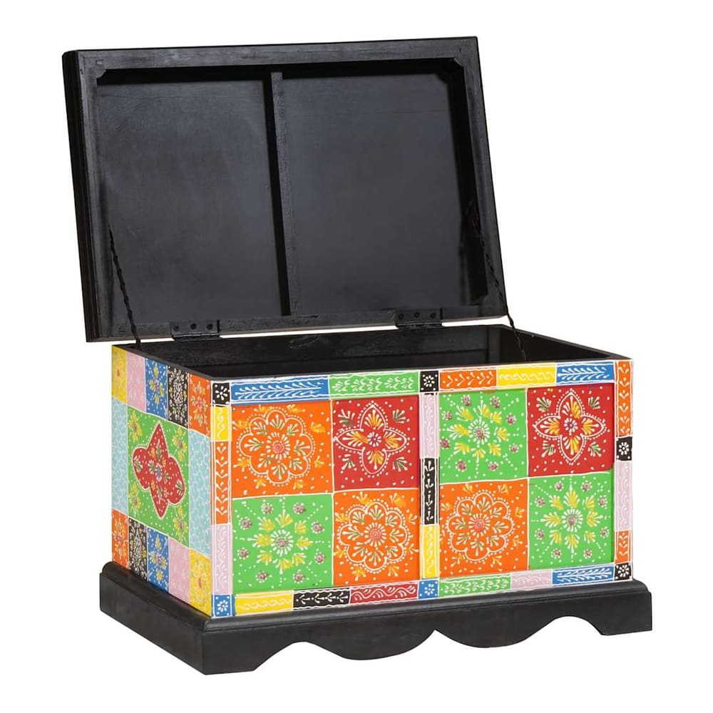 Storage Box Multicolour Solid Mango wood 60 cm 40 cm 40 cm