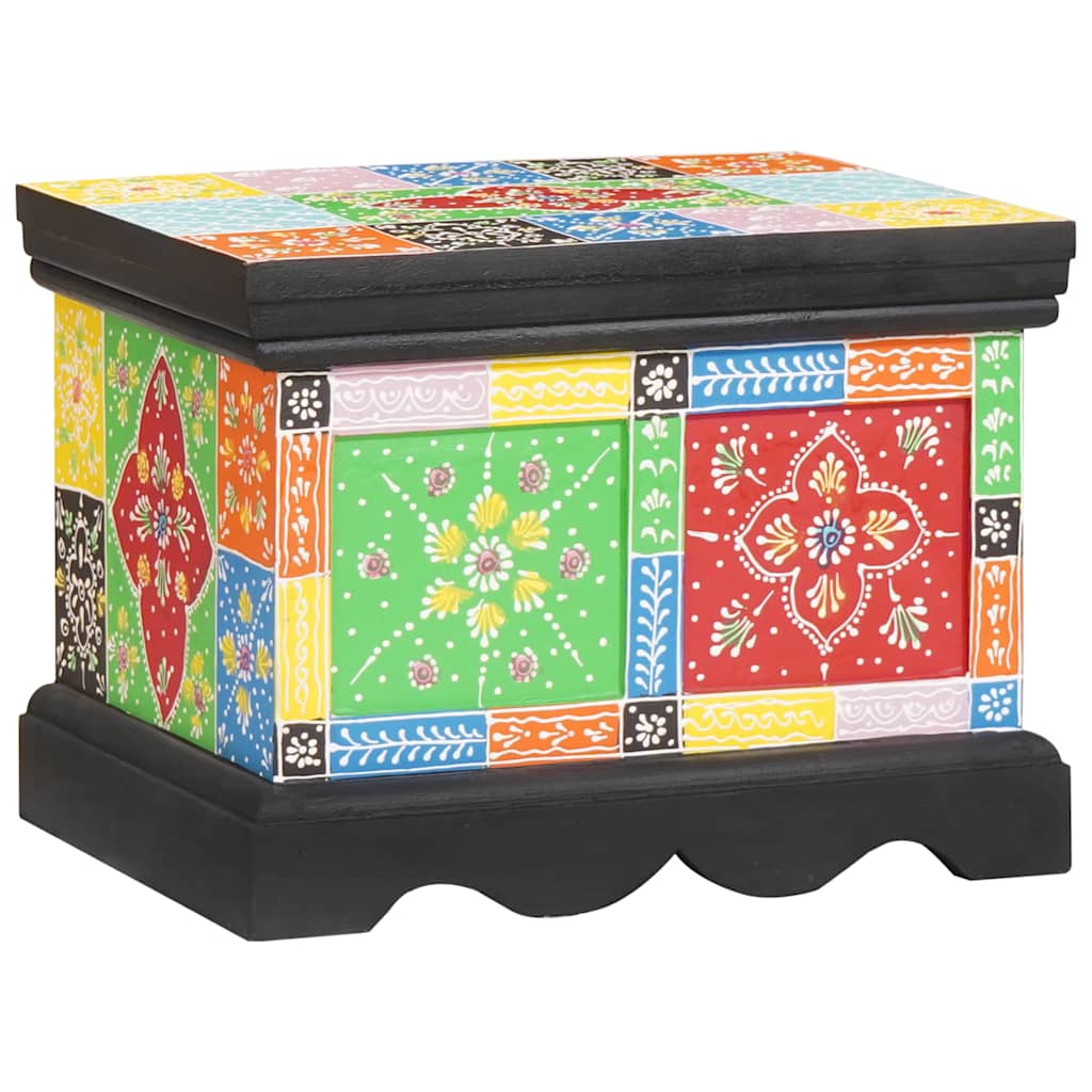 vidaXL Storage Box Multicolour 40 x 30 x 30 cm Solid Mango wood 6