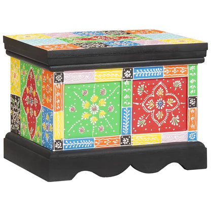 vidaXL Storage Box Multicolour 40 x 30 x 30 cm Solid Mango wood 6