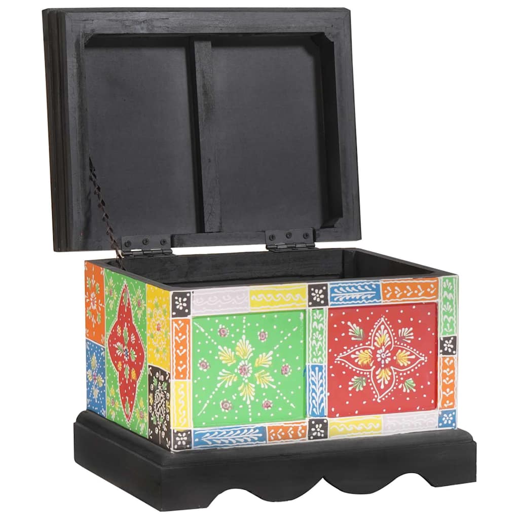vidaXL Storage Box Multicolour 40 x 30 x 30 cm Solid Mango wood 1